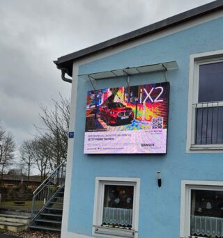 Outdoor LED stěna – realizace v Kemnath, Německo